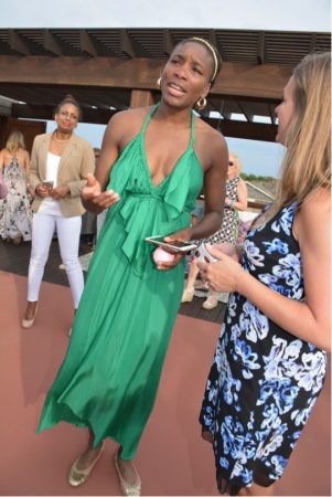 Venus Williams shows off her lean figure