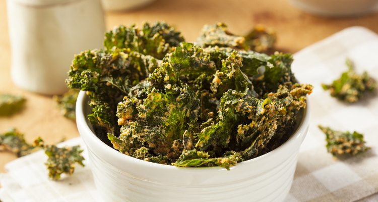 Dehydrated kale chips