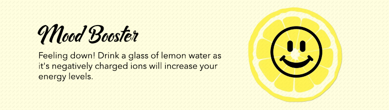 Drinking lemon water before bed works as mood booster